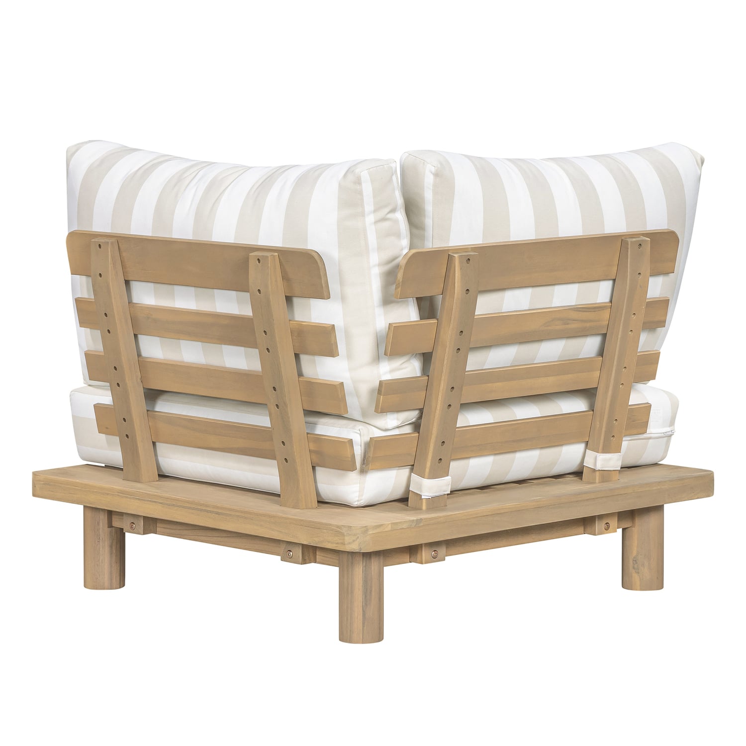 5 Seater Clifton Acacia Wood Outdoor Modular Lounge Set
