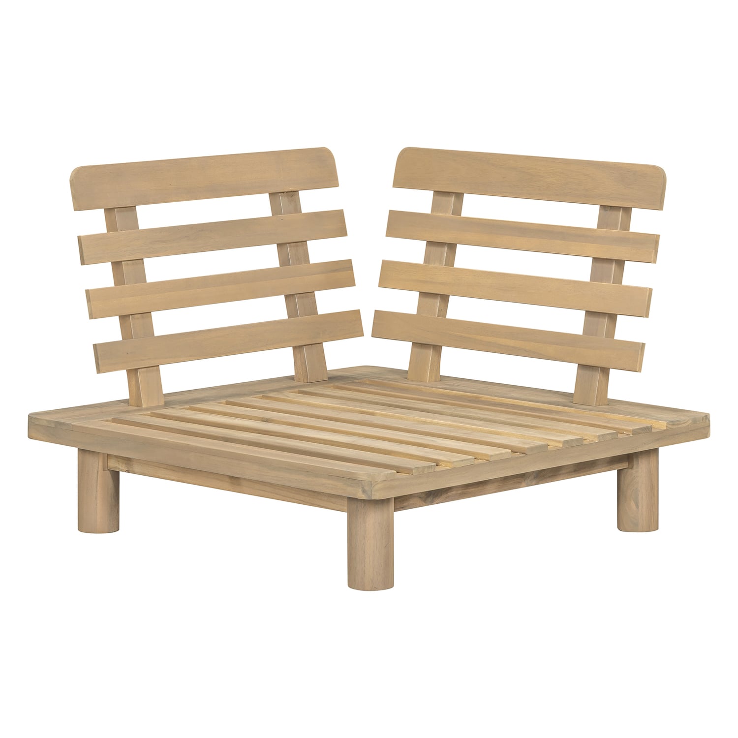 5 Seater Clifton Acacia Wood Outdoor Modular Lounge Set
