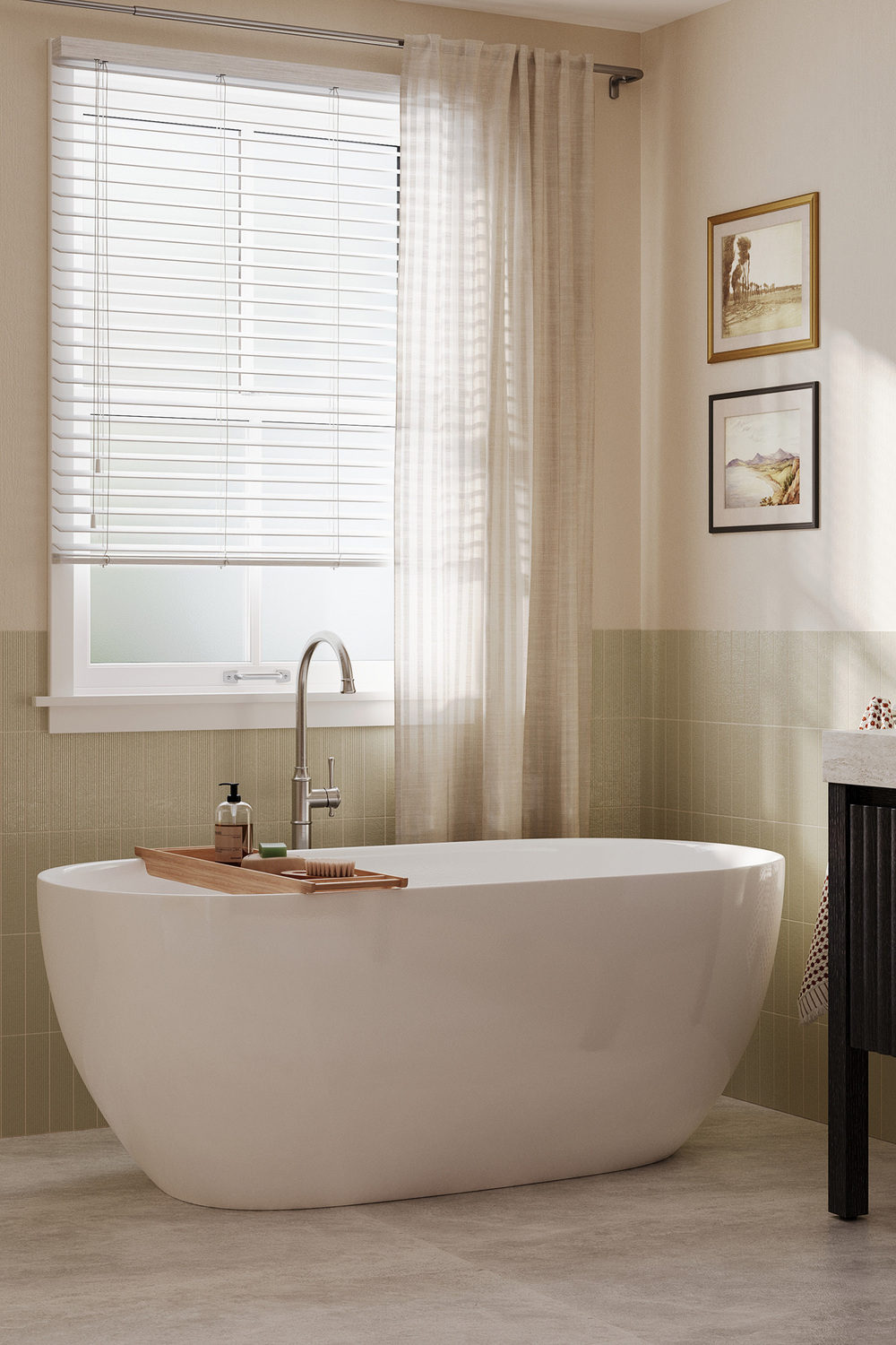 Avalon 1500mm Egg Acrylic Freestanding Bath