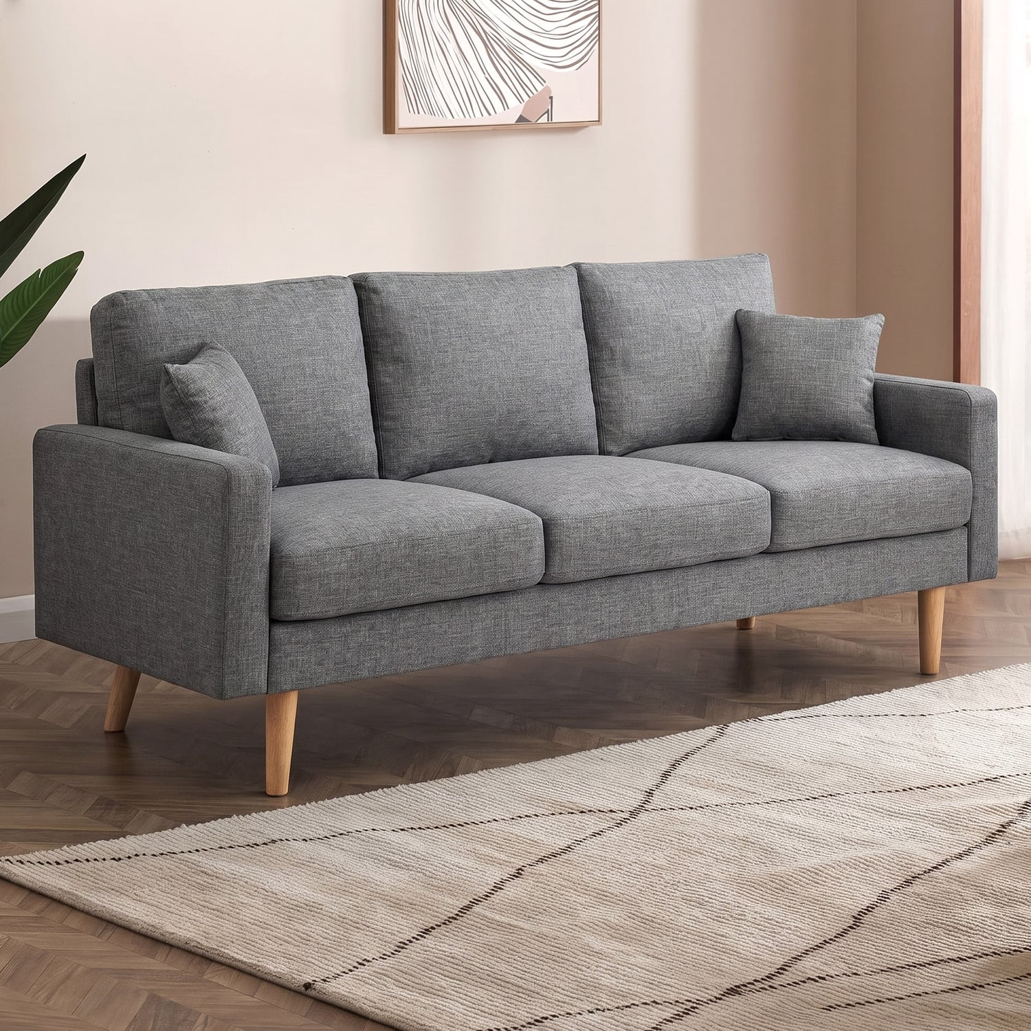 Andor 3 Seater Fabric Sofa