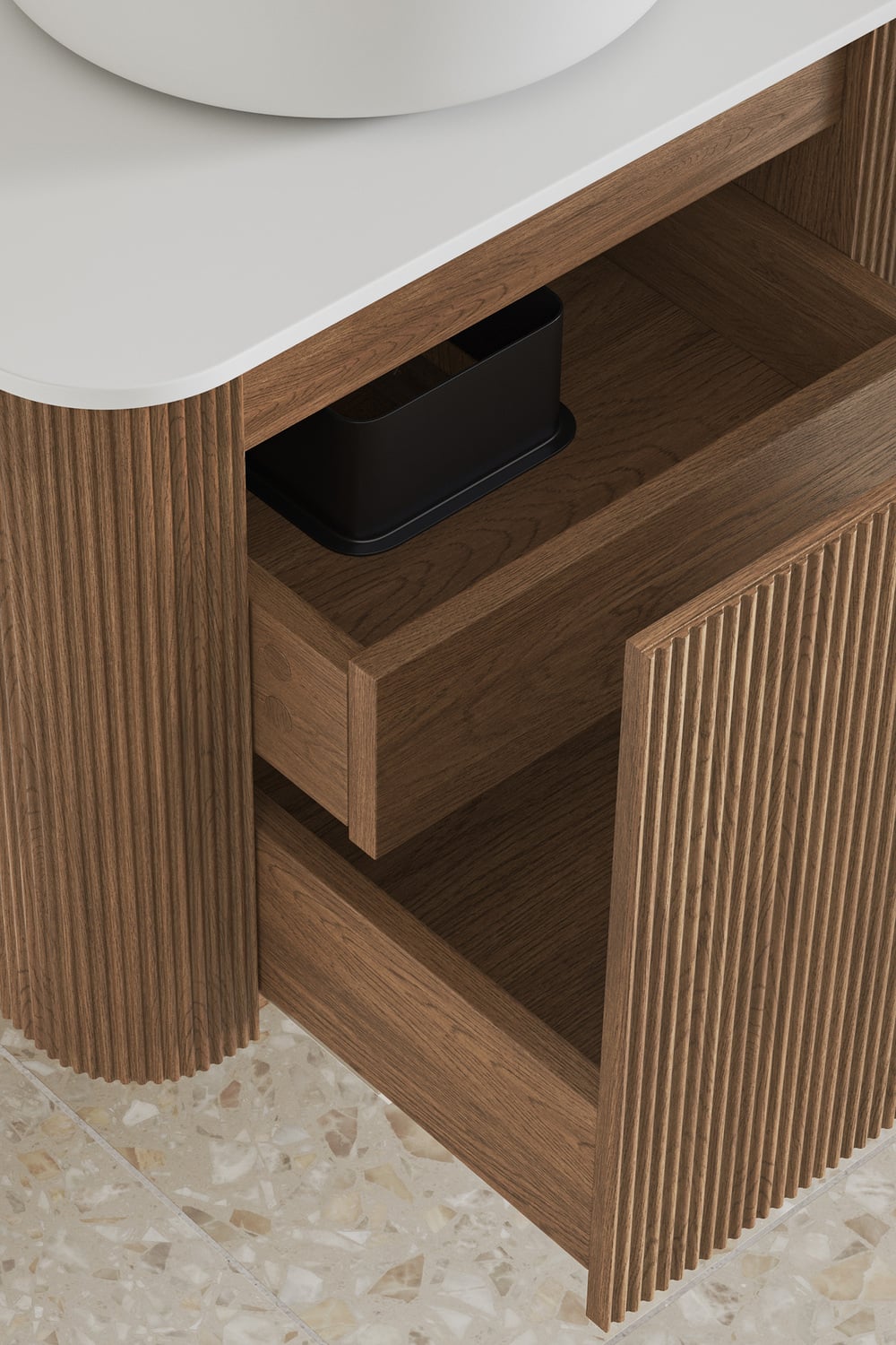Nomad 600mm Natural Wall Hung Single Vanity