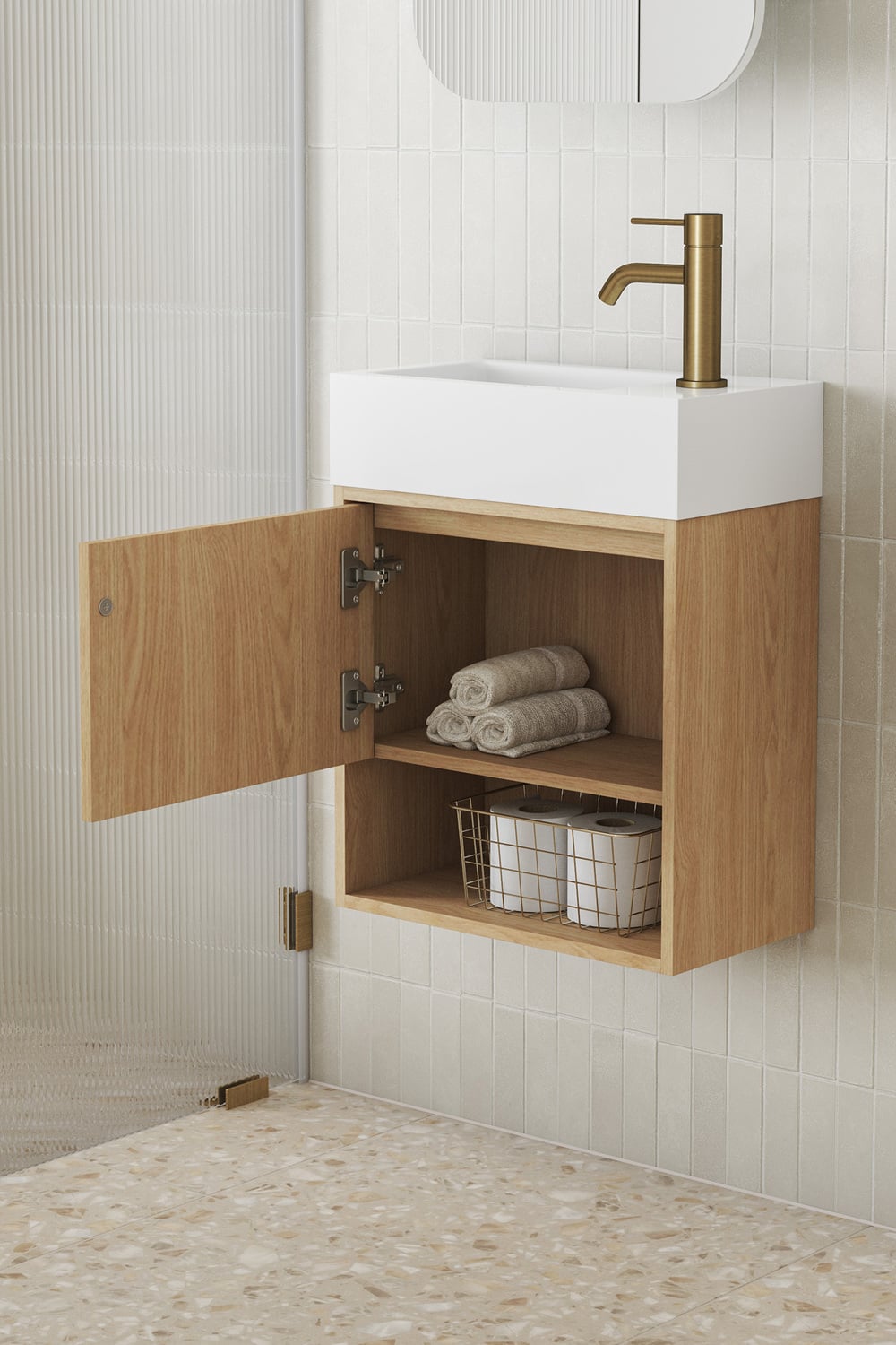 Mabel 460mm Wall Hung Single Vanity