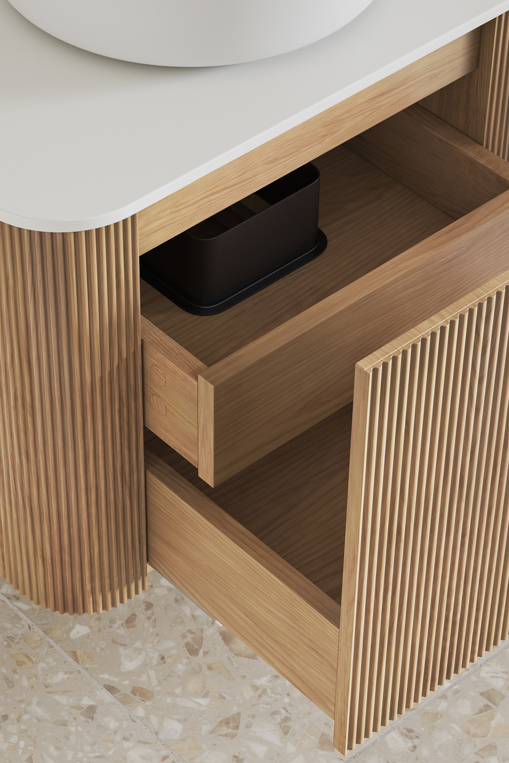 Nomad 600mm Natural Wall Hung Single Vanity