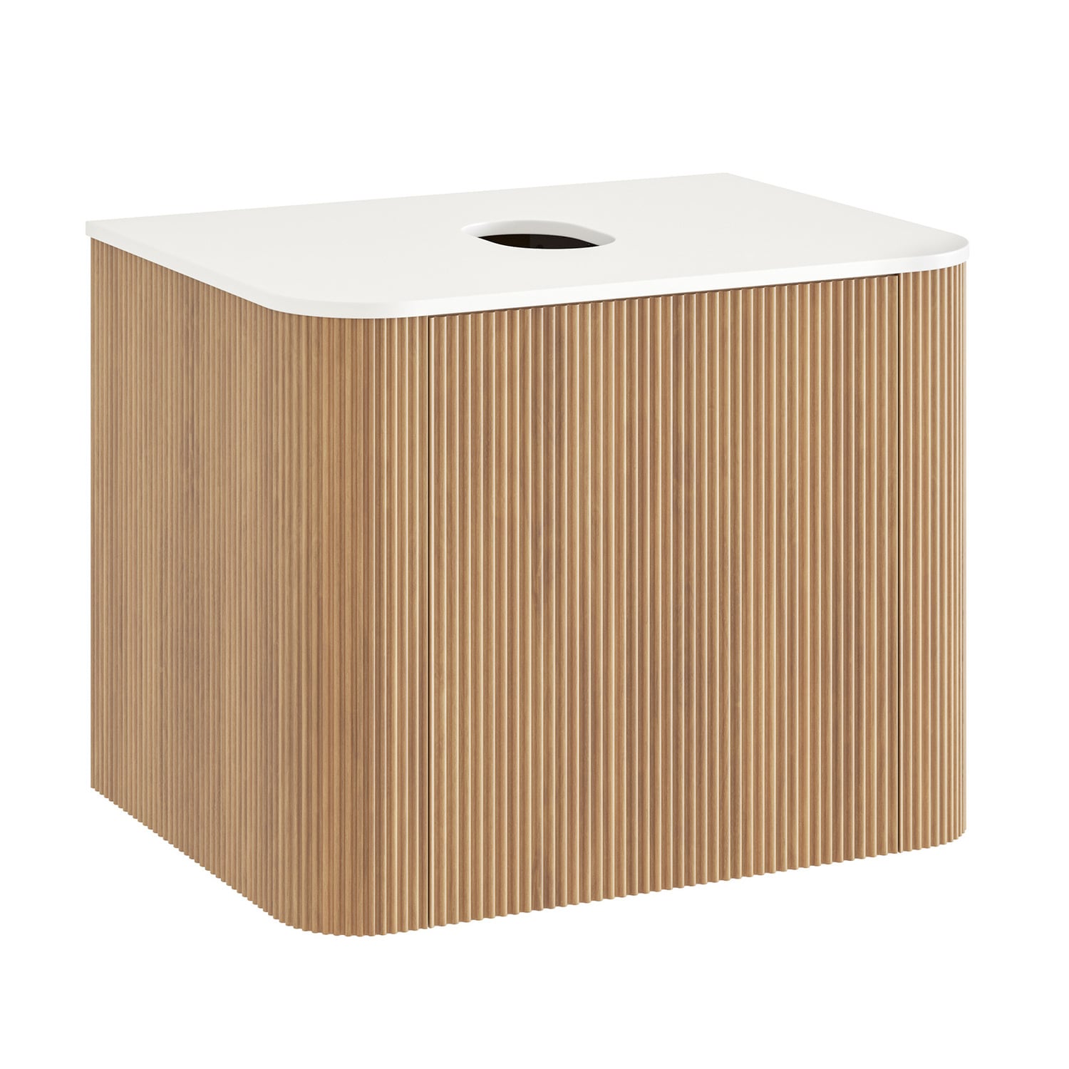 Nomad 600mm Natural Wall Hung Single Vanity