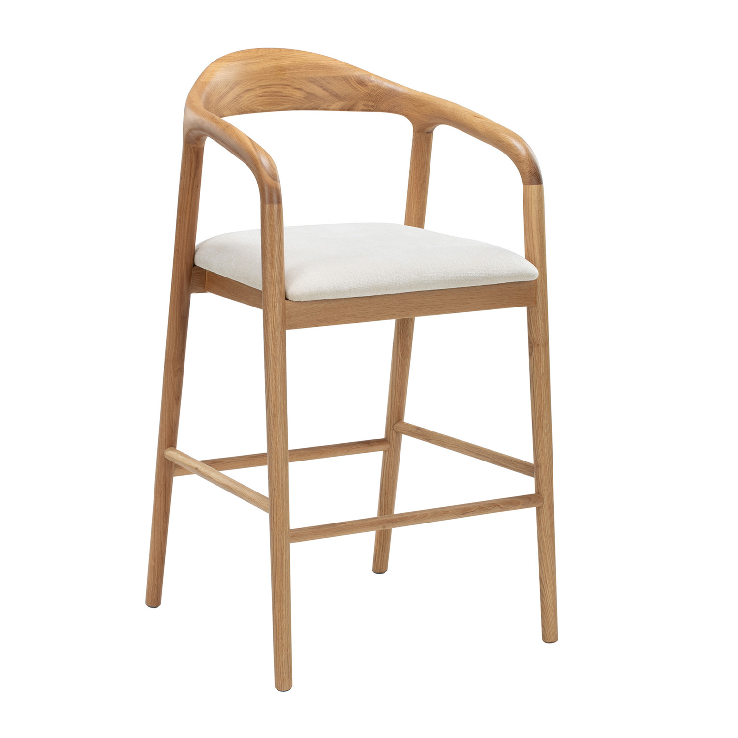 Jasper Oak Wood Bar Stool