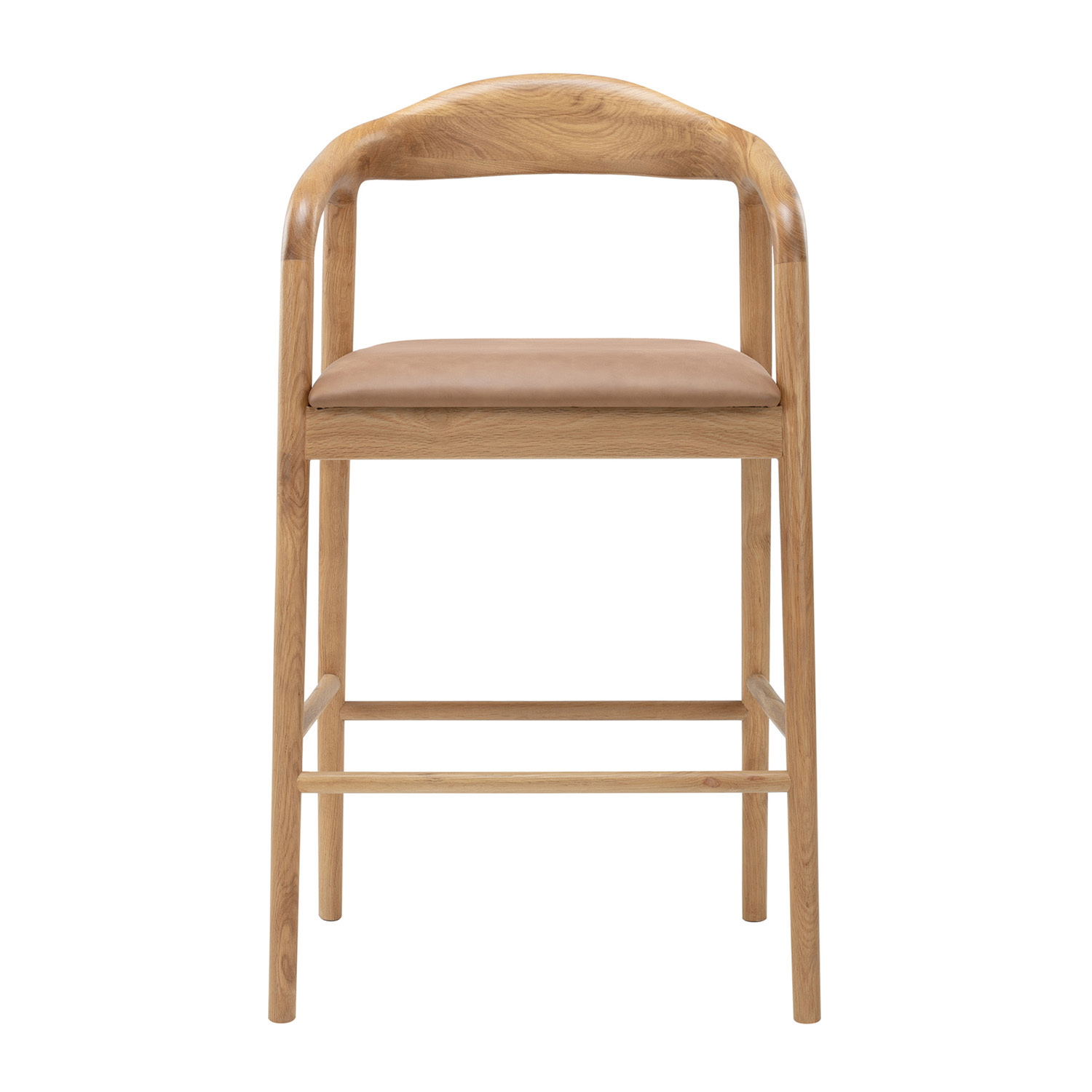 Jasper Oak Wood Bar Stool