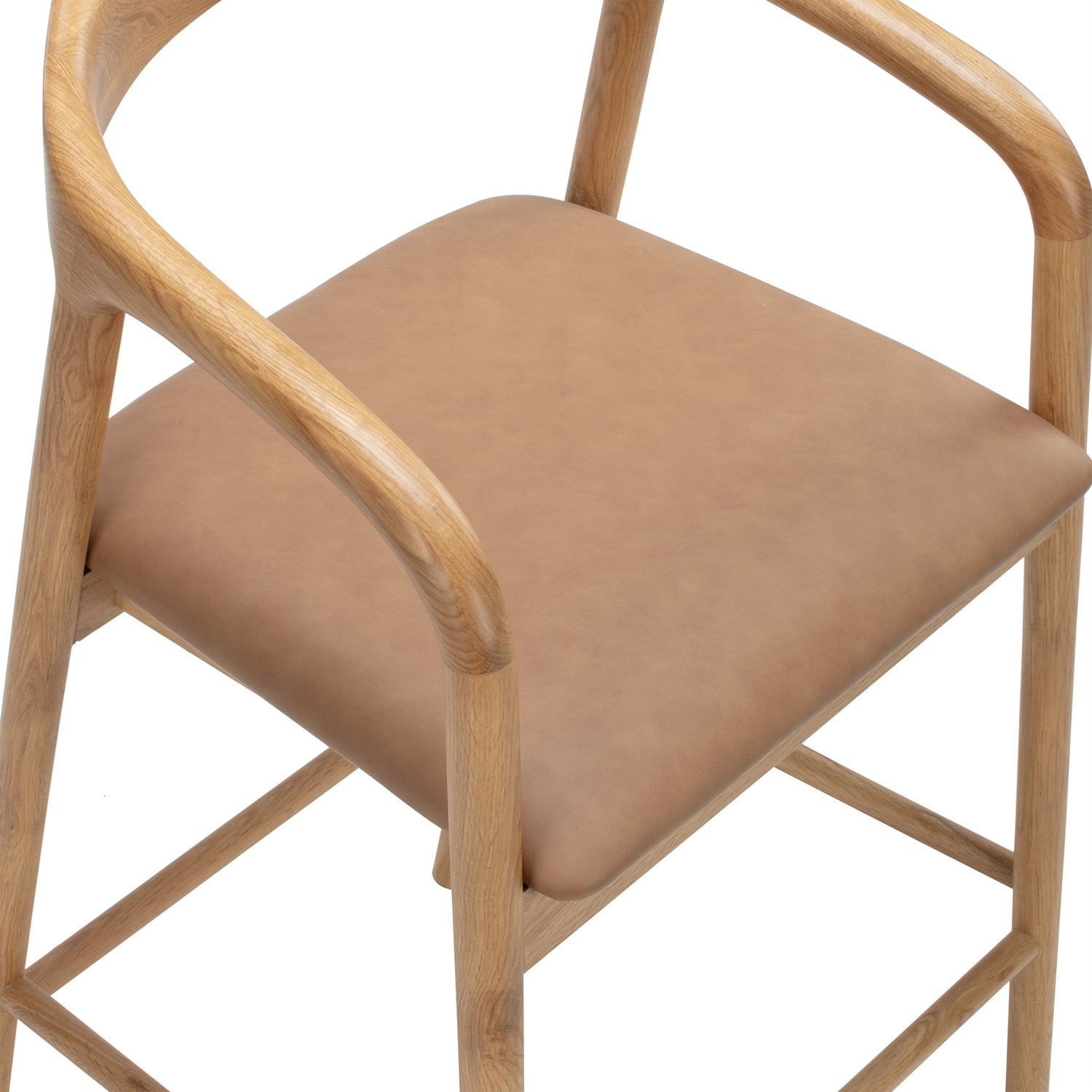 Jasper Oak Wood Bar Stool