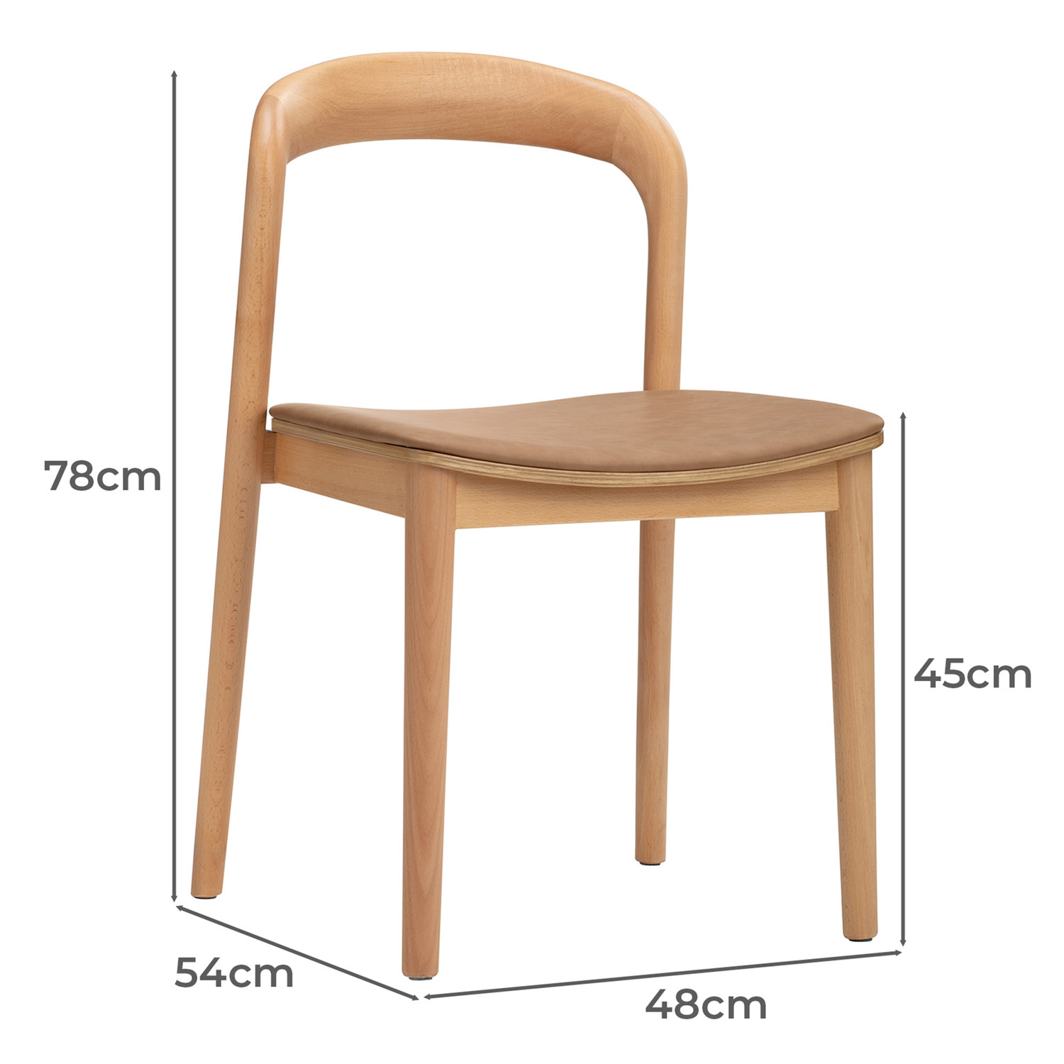 Monk Beech Wood Dining Chairs