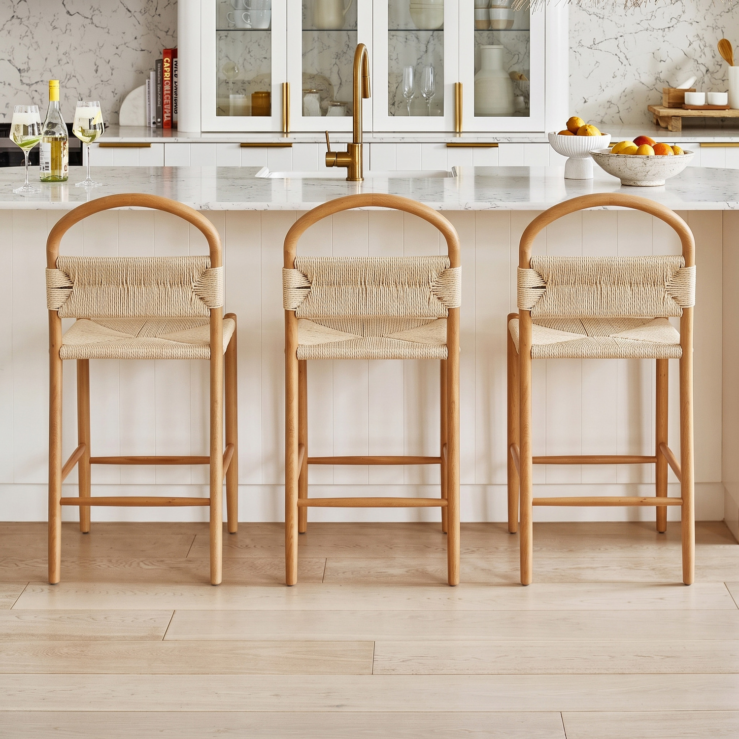 66cm Marcus Beech Wood Bar Stool