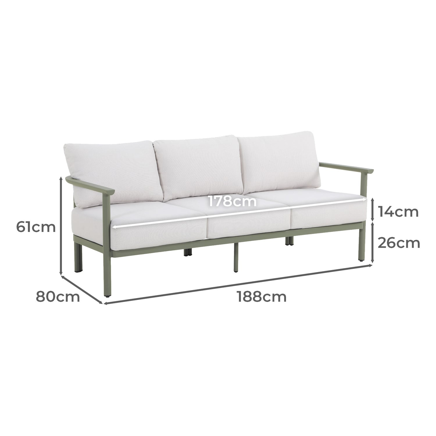 5 Seater Stax Outdoor Lounge Set