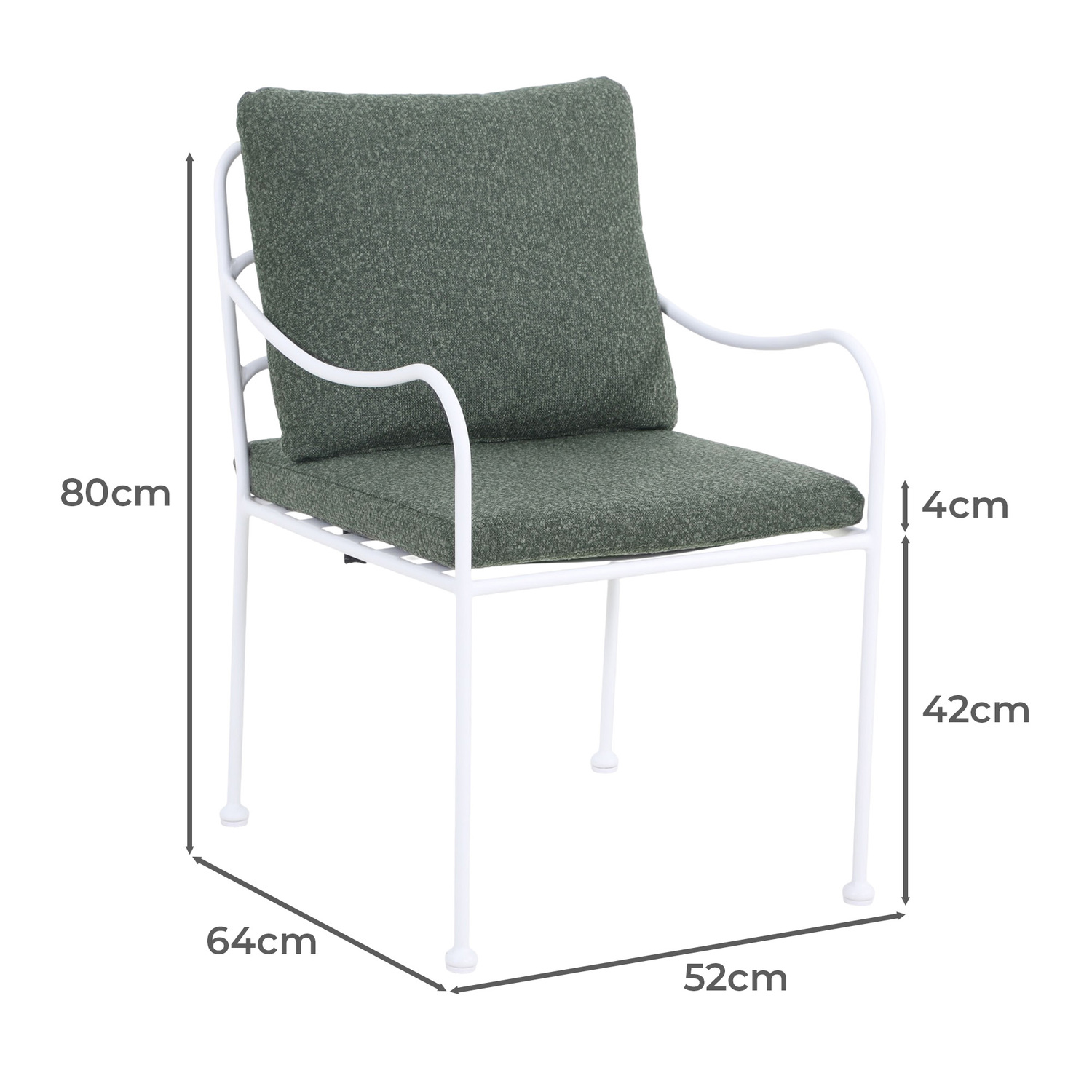 Breeze Boucle Outdoor Dining Chairs