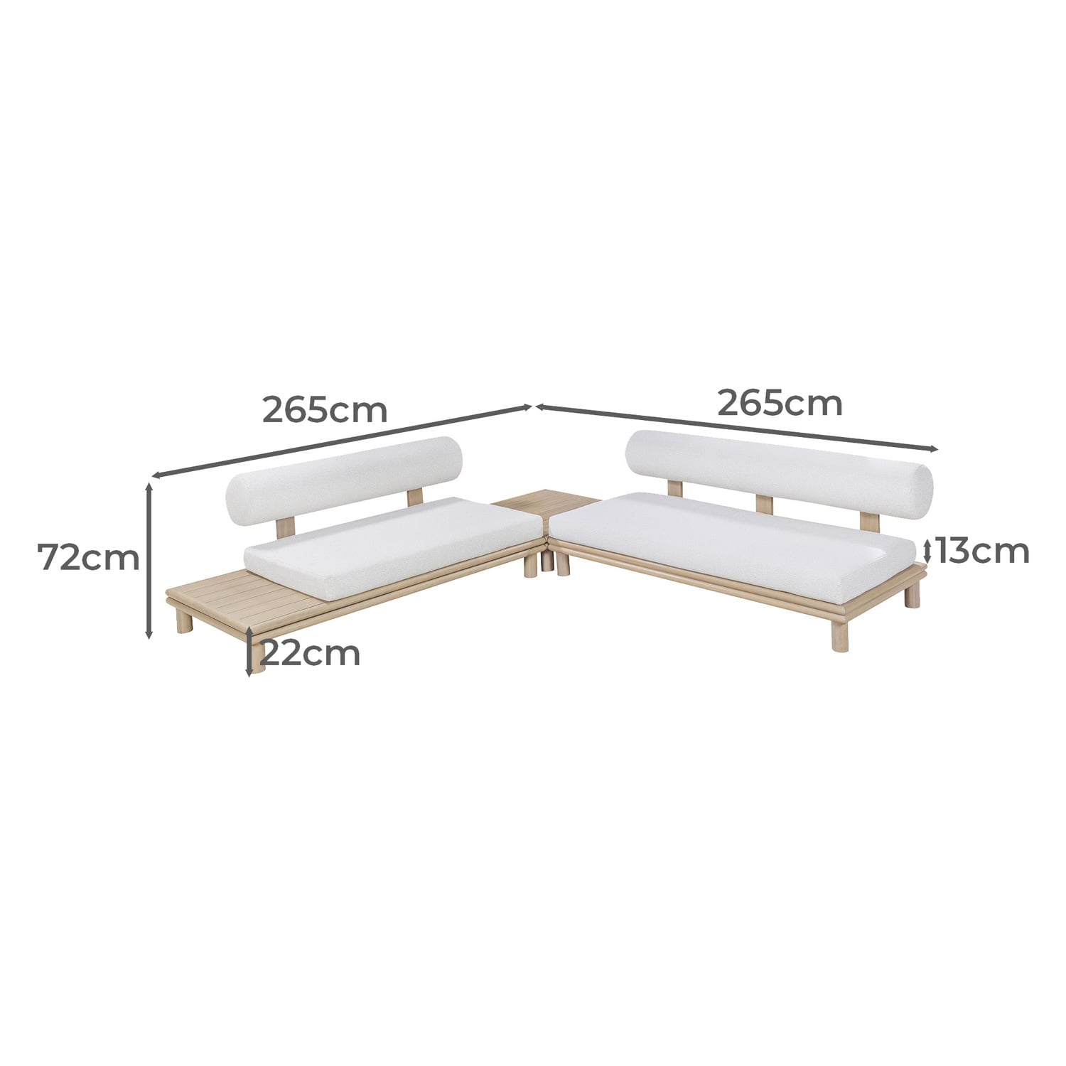 5 Seater Voyager Outdoor Modular Lounge Set