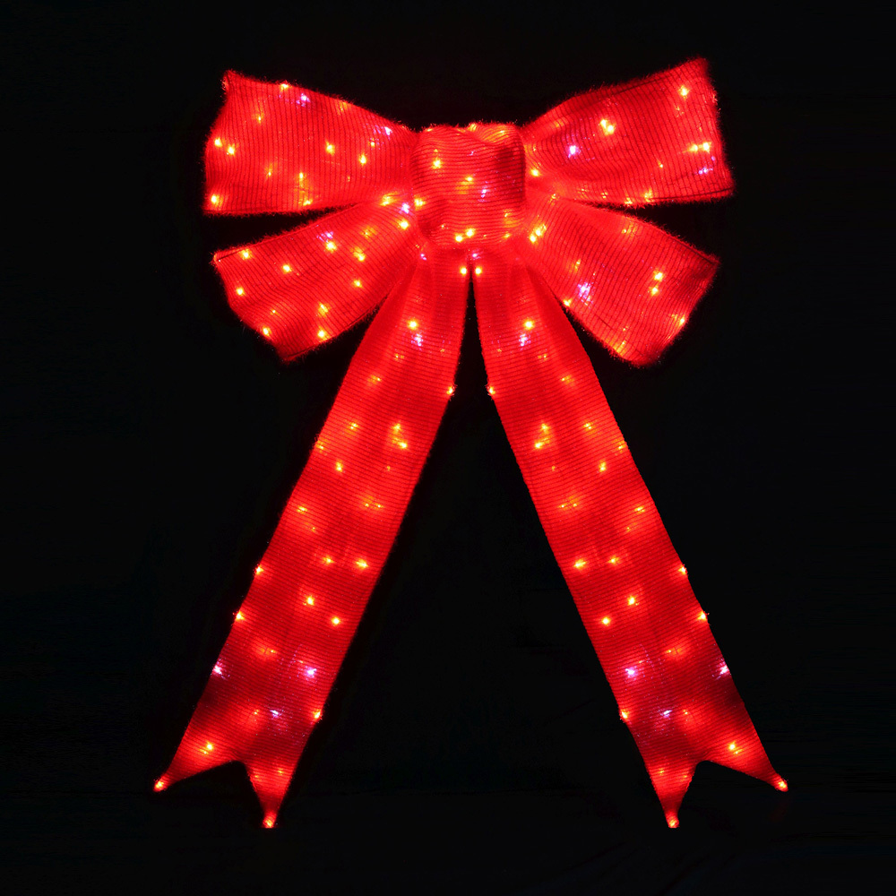 Giant LED Bow Christmas Light Display