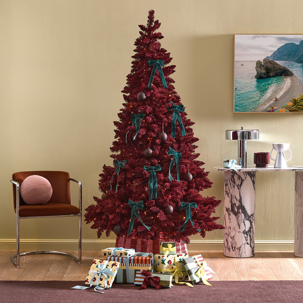 210cm Merlot Noelle LED Christmas Tree