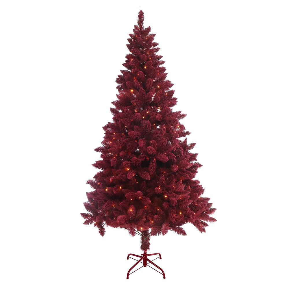 210cm Merlot Noelle LED Christmas Tree