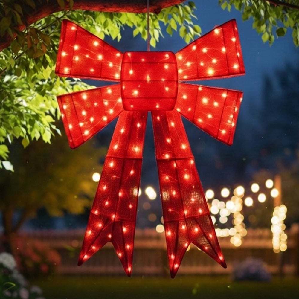 Clara LED Bow Christmas Light Display