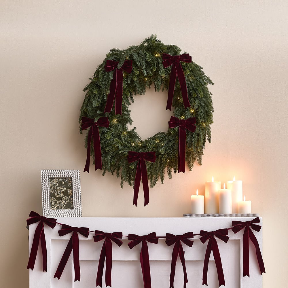70cm Norfork Pine LED Christmas Wreath
