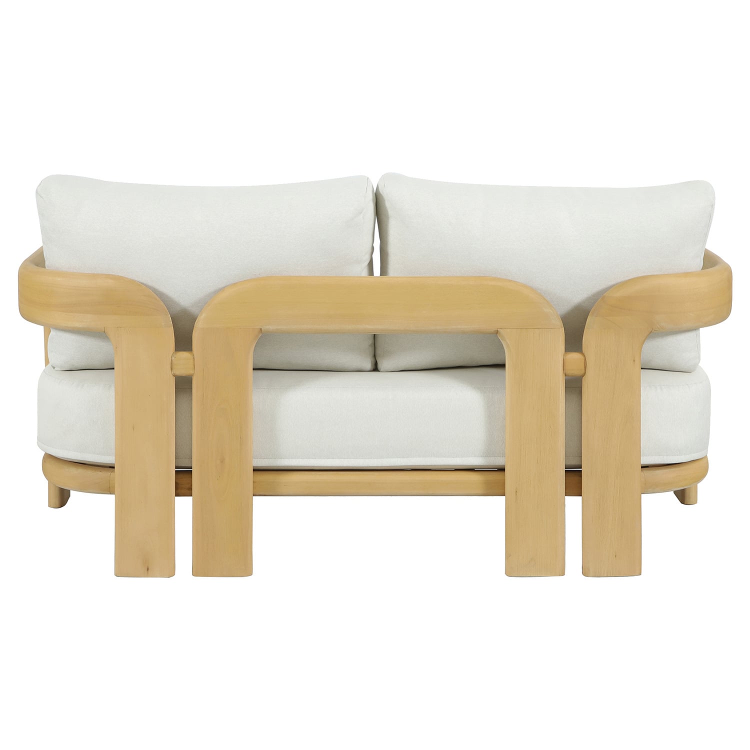 4 Seater Bellara Eucalyptus Wood Outdoor Lounge Set