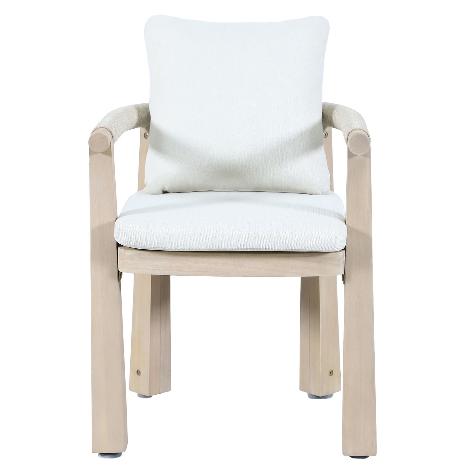 Crescent Eucalyptus Wood Outdoor Dining Chair