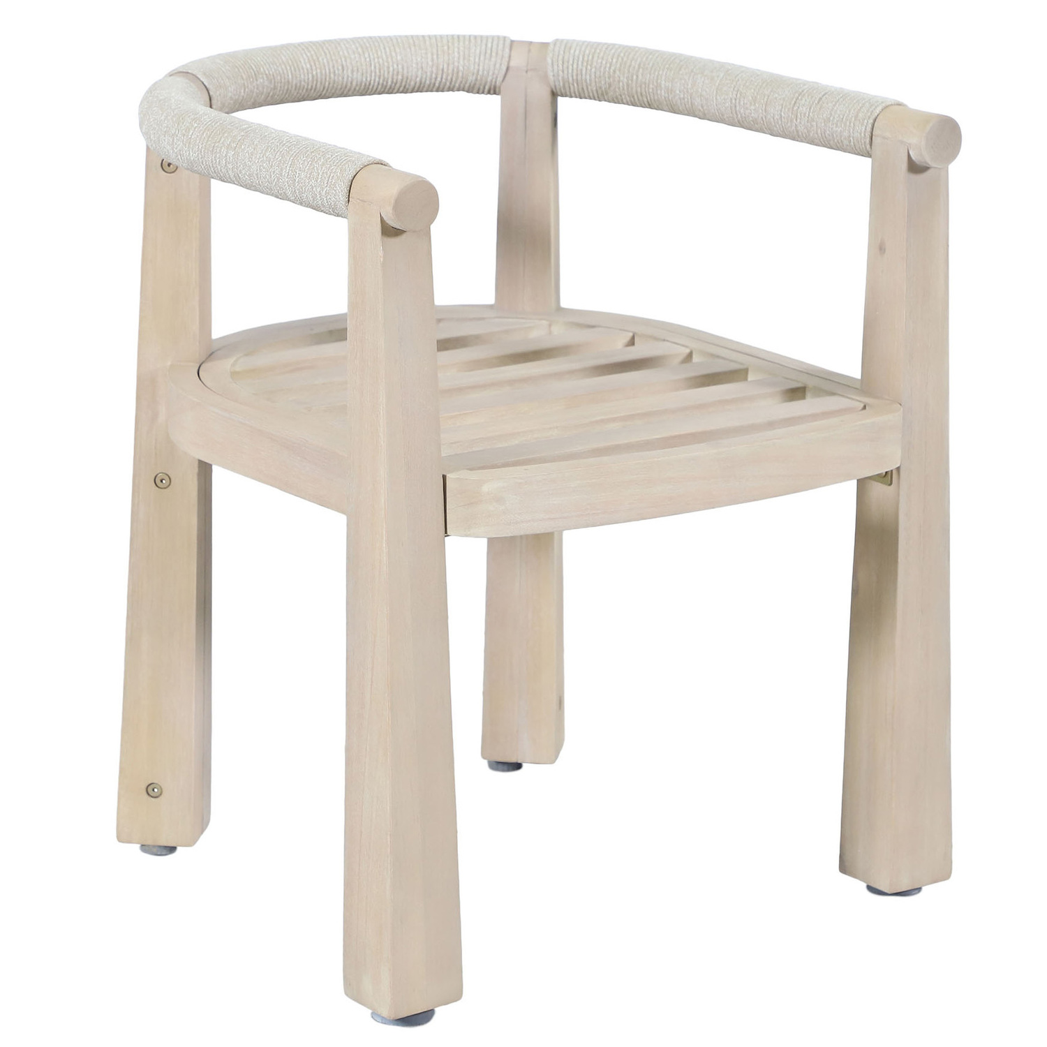 Crescent Eucalyptus Wood Outdoor Dining Chair