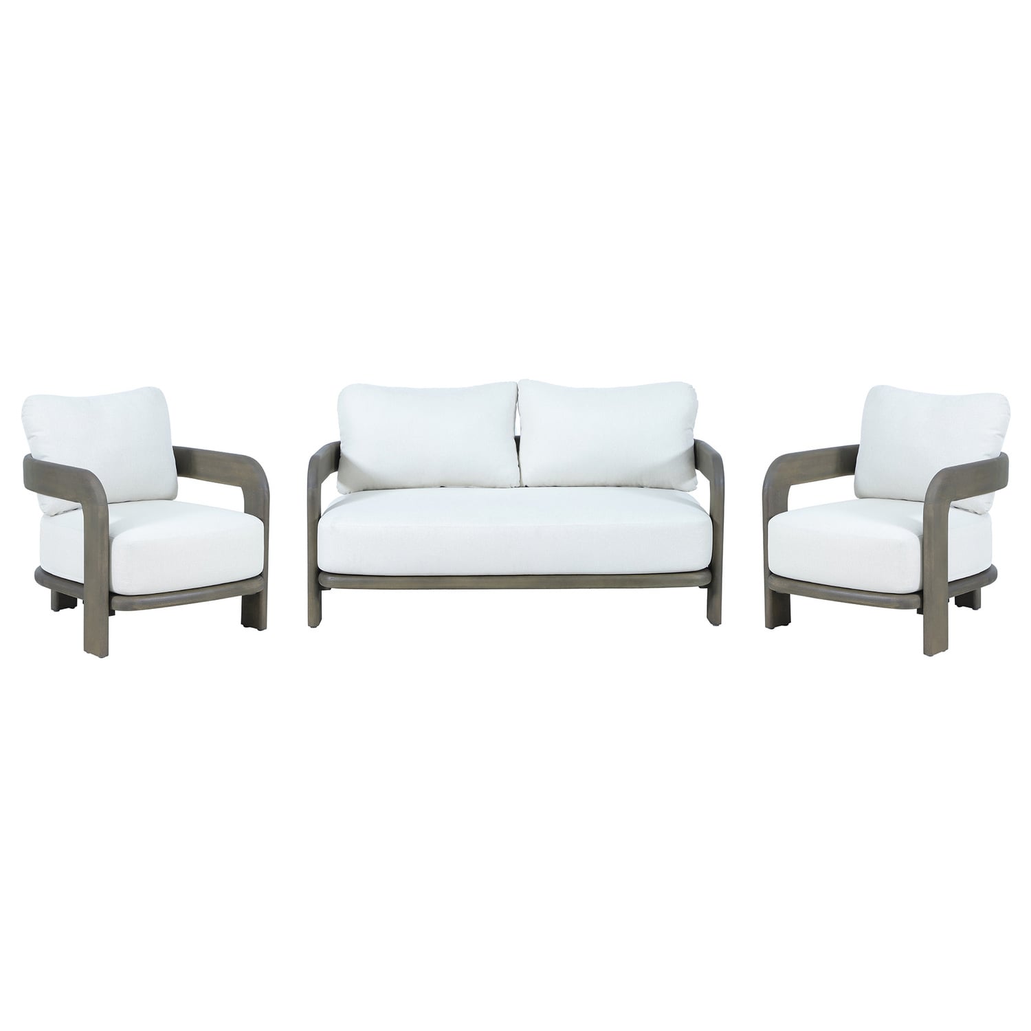 4 Seater Bellara Eucalyptus Wood Outdoor Lounge Set