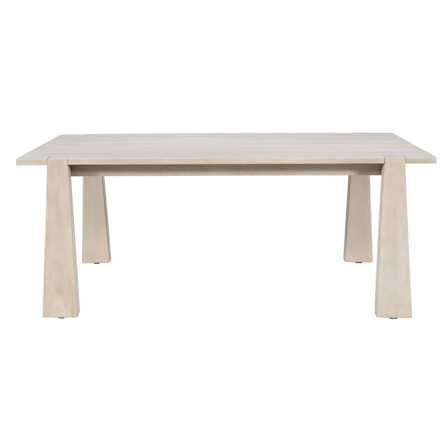Crescent Eucalyptus Wood Outdoor Dining Table