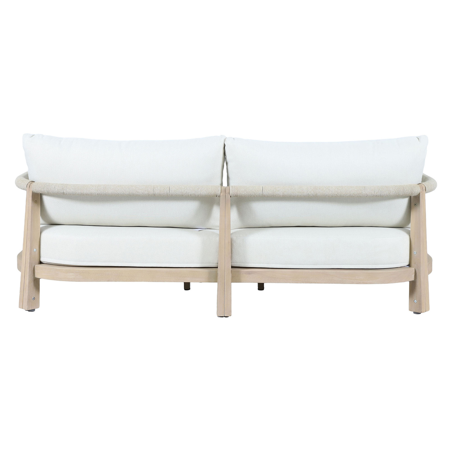 4 Seater Crescent Eucalyptus Wood Outdoor Lounge Set