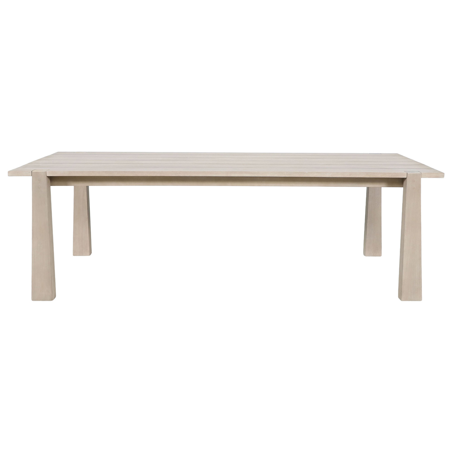 Crescent Eucalyptus Wood Outdoor Dining Table