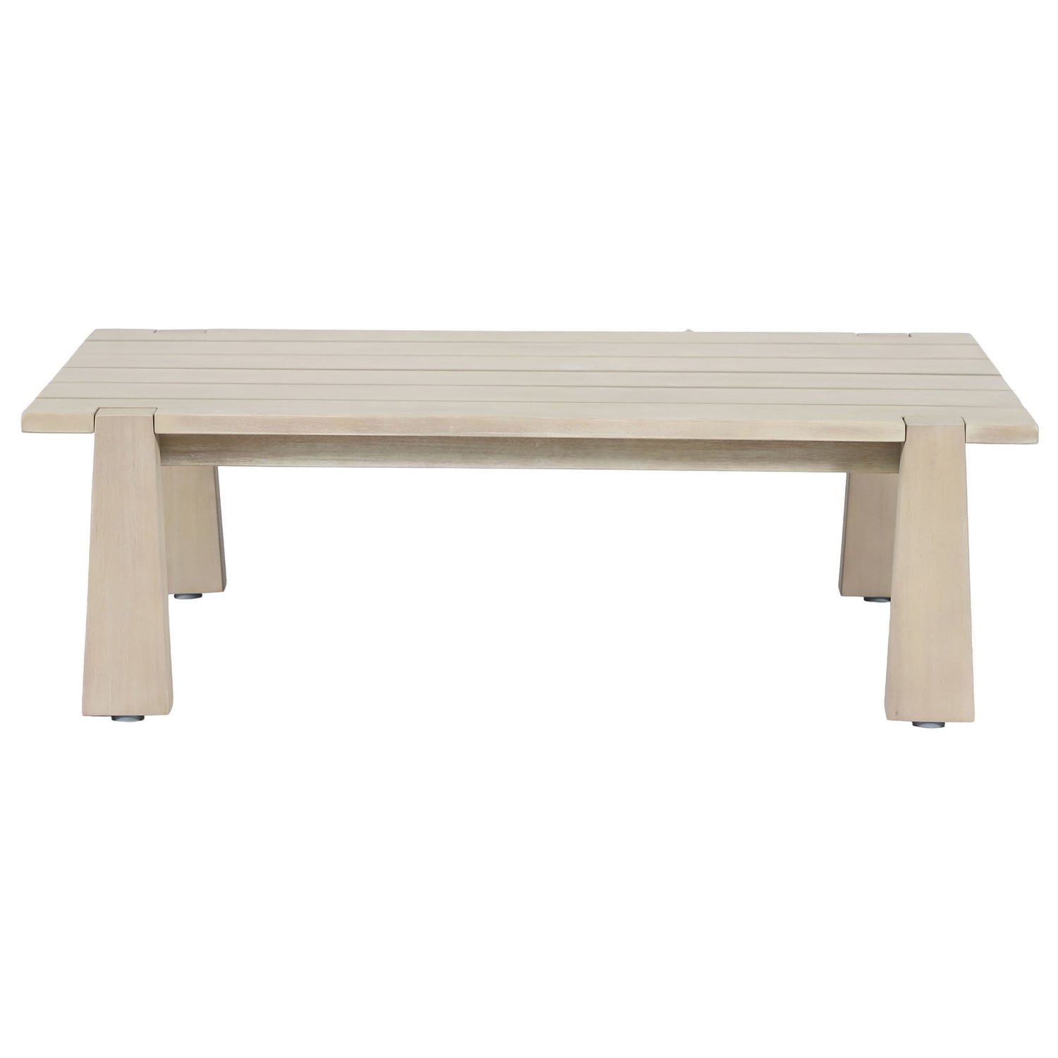 Crescent Eucalyptus Wood Outdoor Coffee Table