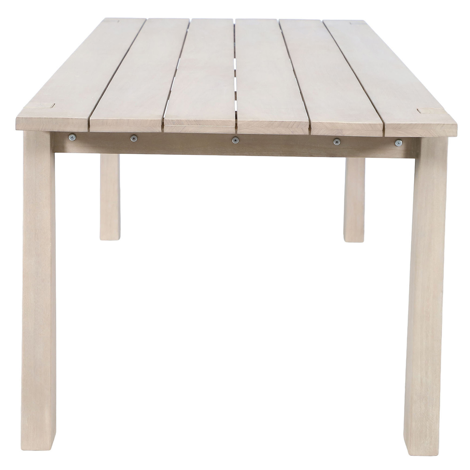 Crescent Eucalyptus Wood Outdoor Dining Table