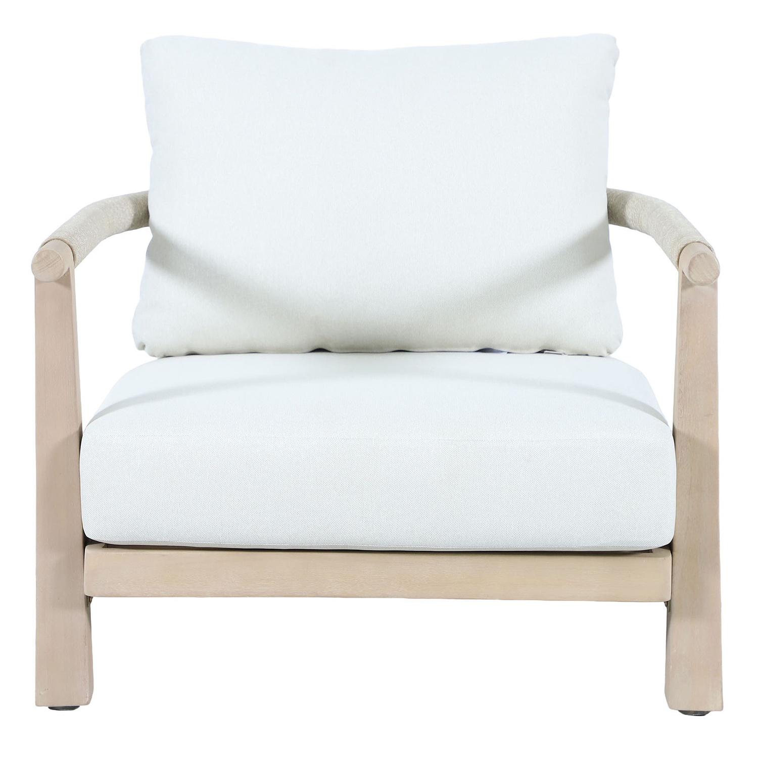 4 Seater Crescent Eucalyptus Wood Outdoor Lounge Set