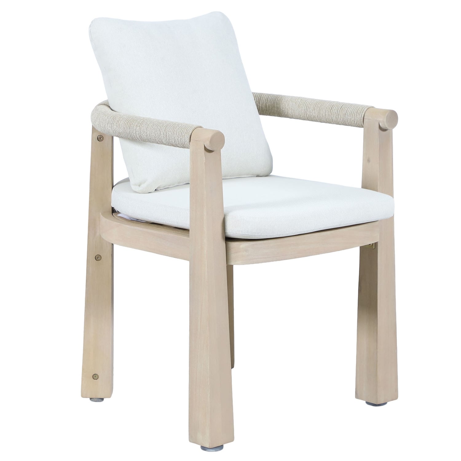 Crescent Eucalyptus Wood Outdoor Dining Chair