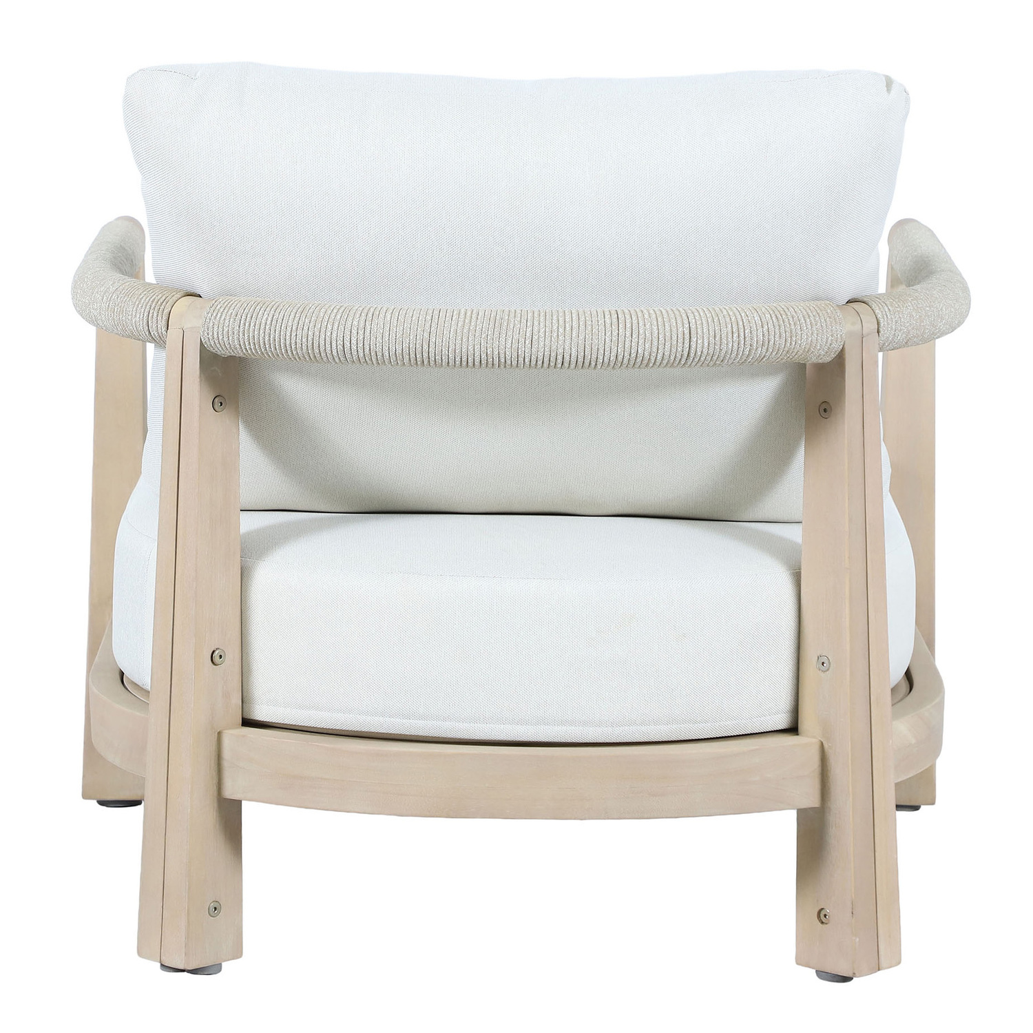 4 Seater Crescent Eucalyptus Wood Outdoor Lounge Set