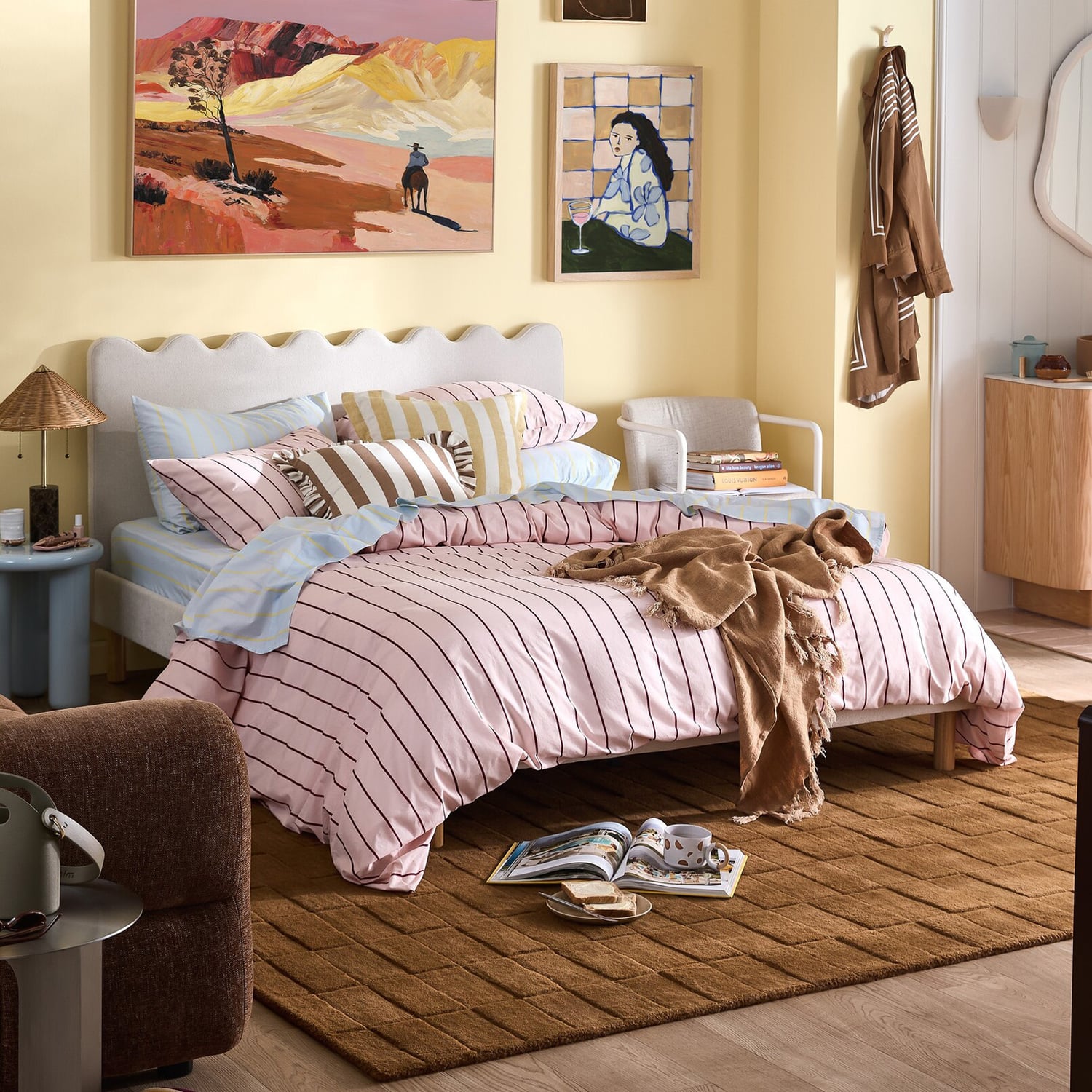 Juno Stripe Quilt Cover & Sheet Set