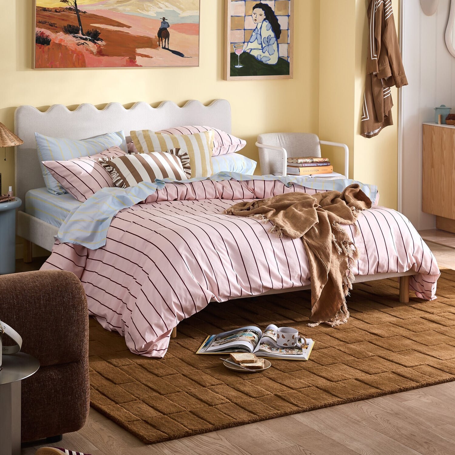 Juno Stripe Australian Cotton Sheet Set