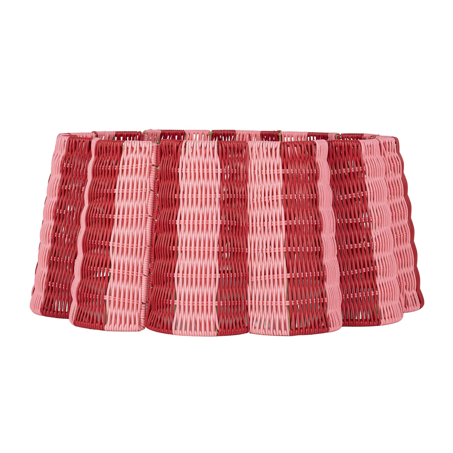 62cm Woven Scallop Stripe Tree Skirt
