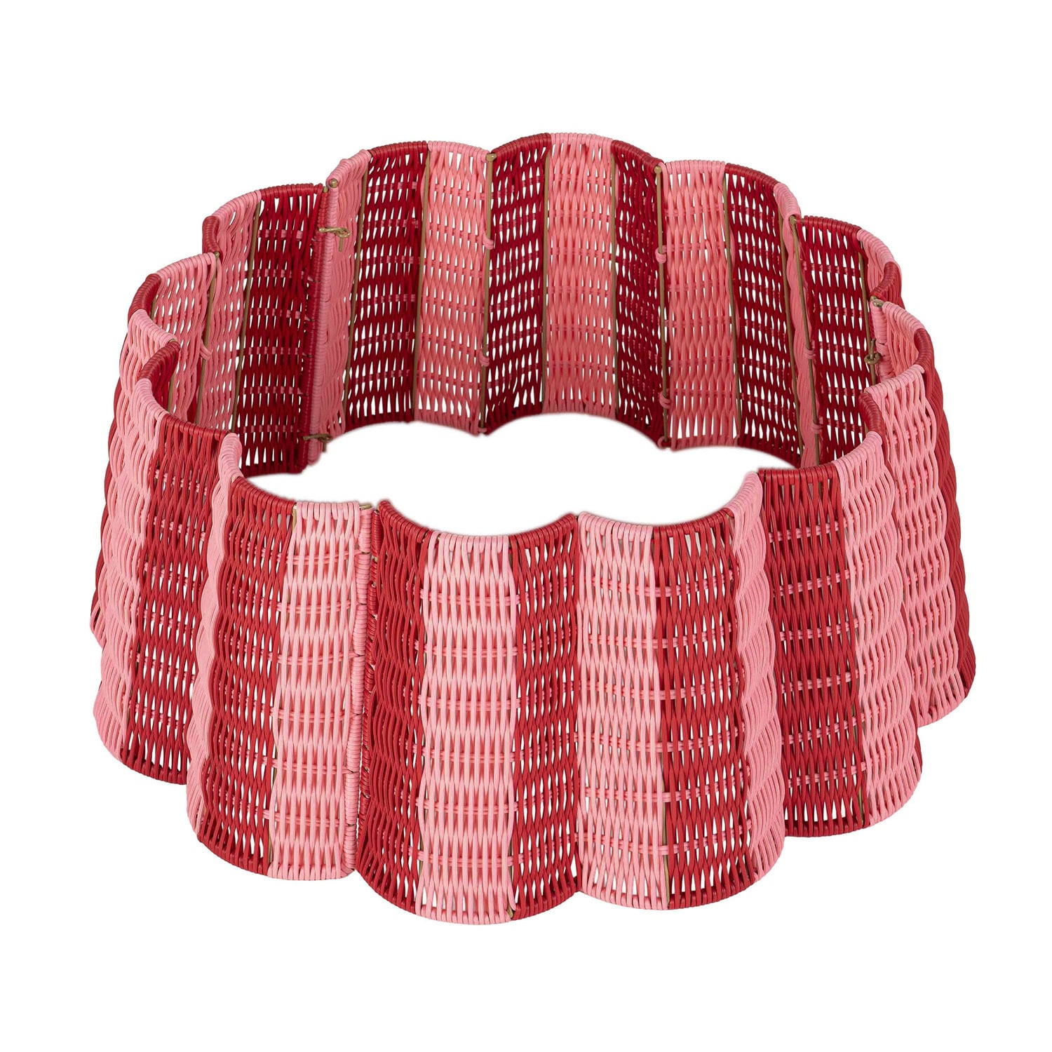 62cm Woven Scallop Stripe Tree Skirt