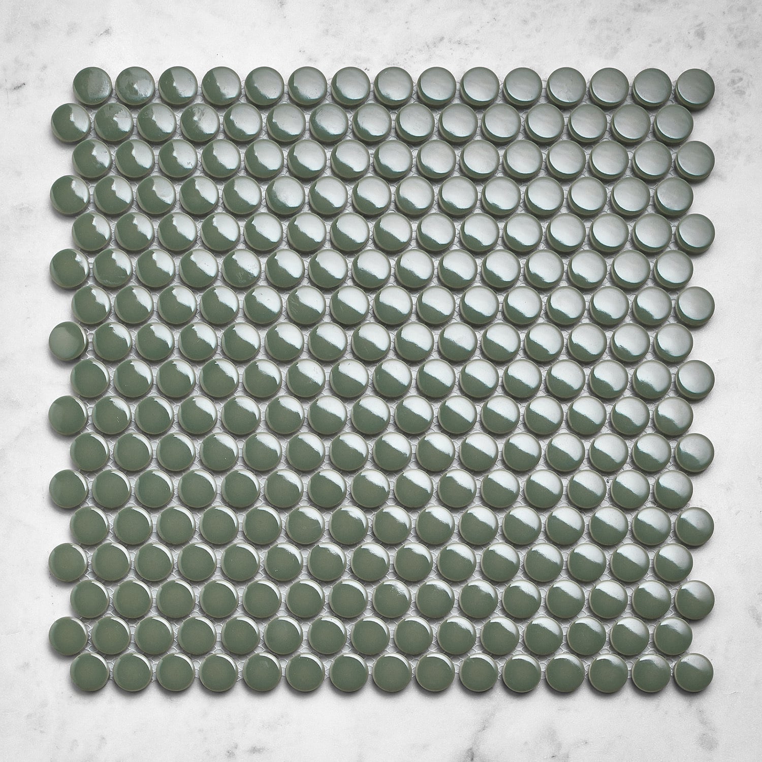 Kai Penny Round Porcelain Mosaic Tile