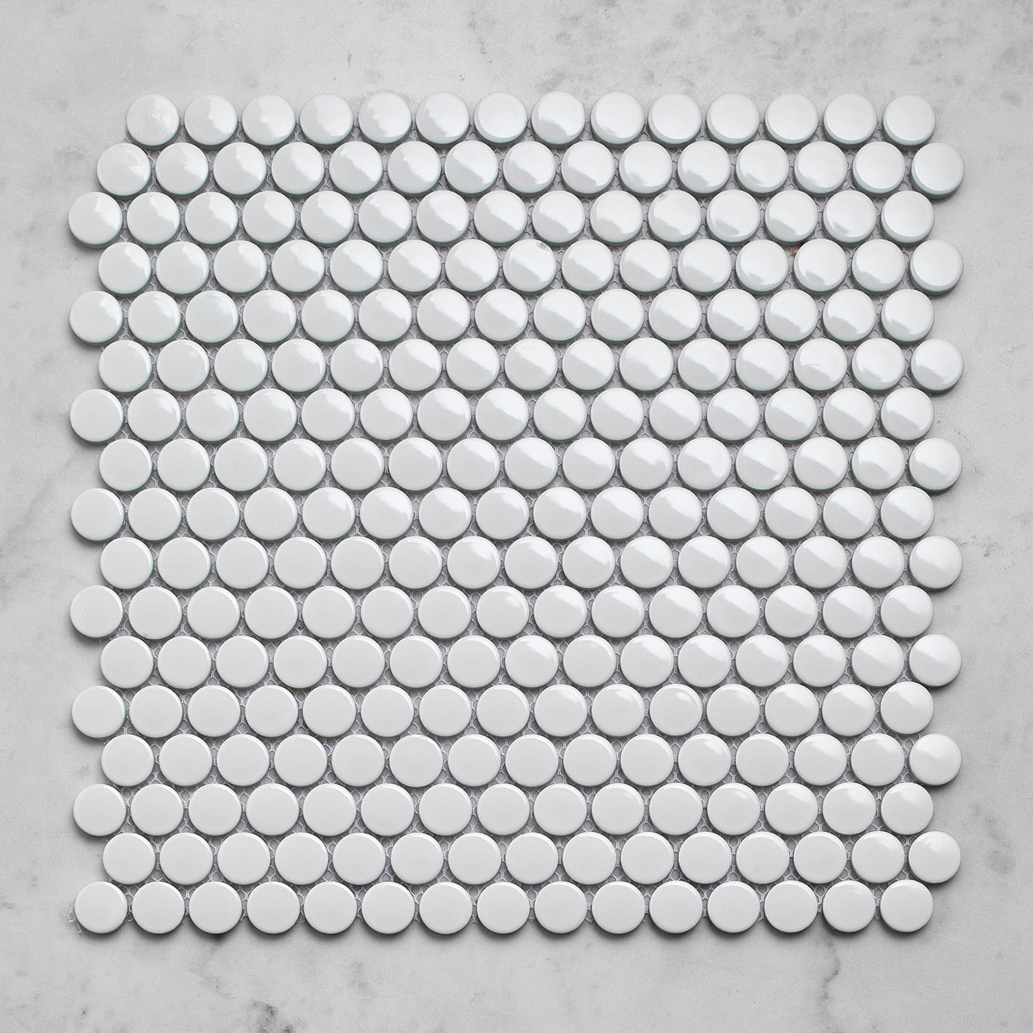 Kai Penny Round Porcelain Mosaic Tile