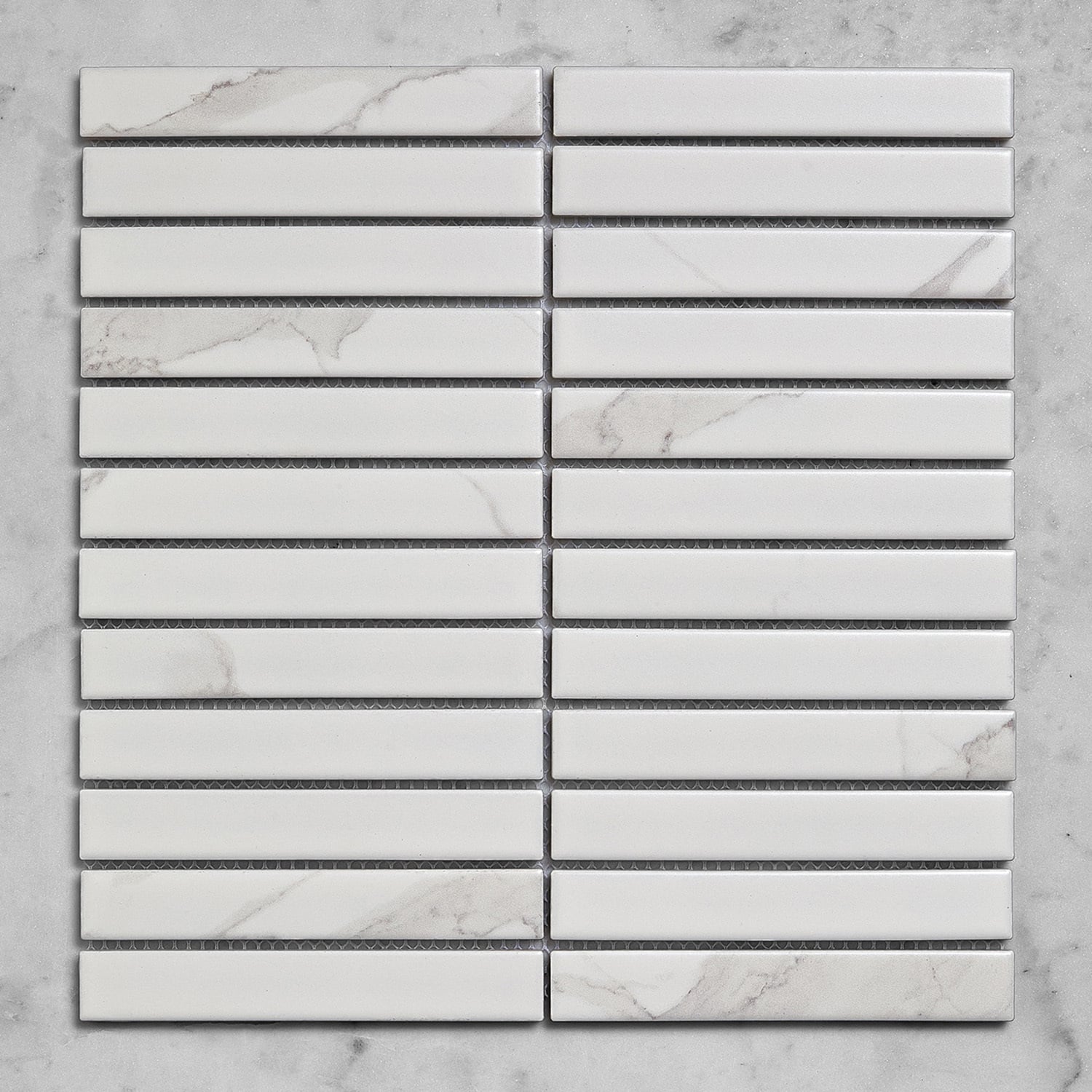 Scout Kit Kat Marble Look Porcelain Mosaic Tile