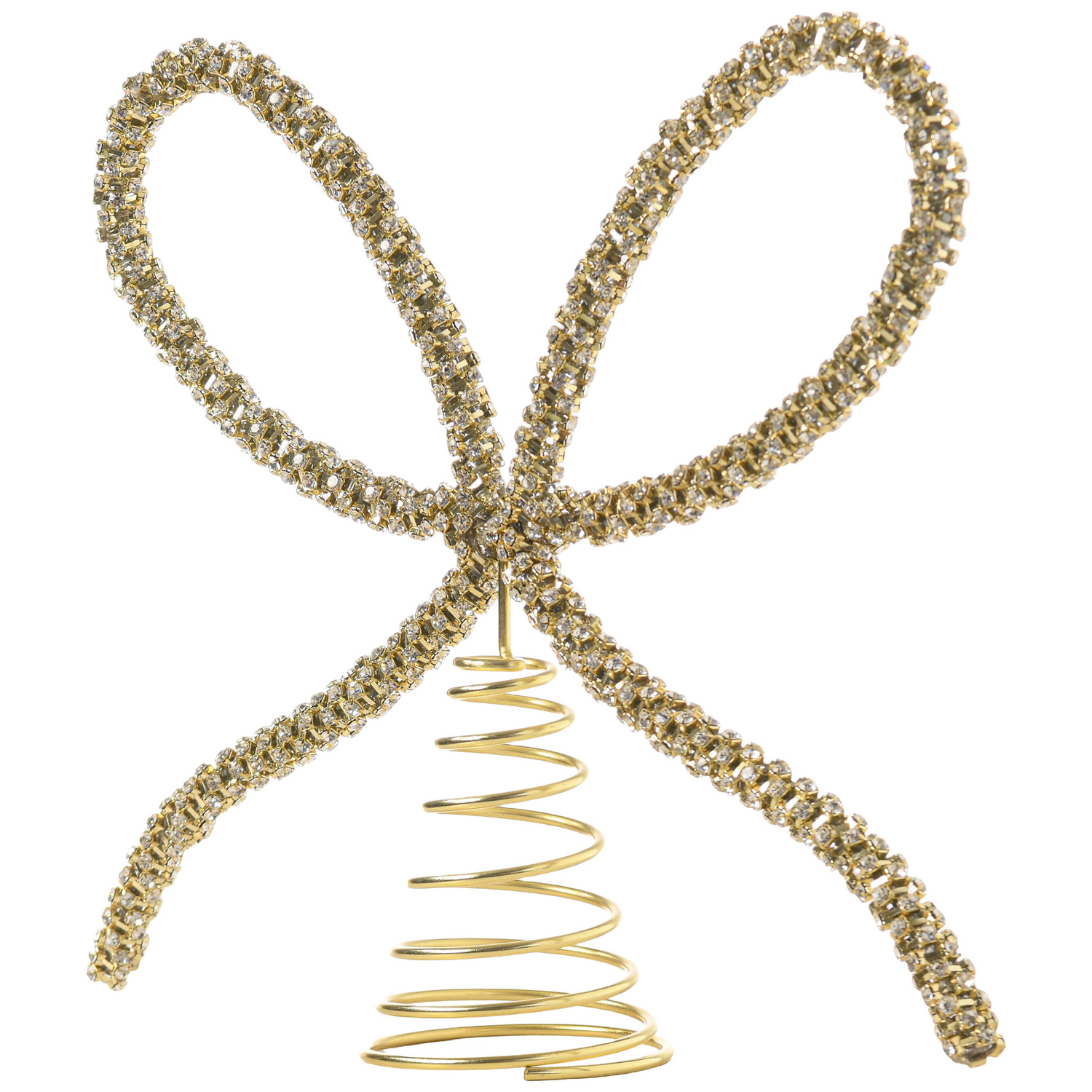 Embellished Bow Christmas Tree Topper