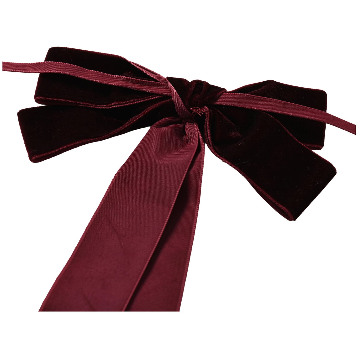 Long Bow Velvet Christmas Garland