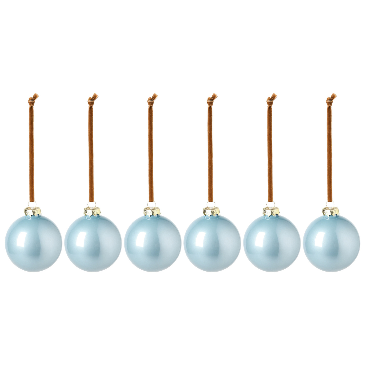 High-Gloss Glass Christmas Baubles