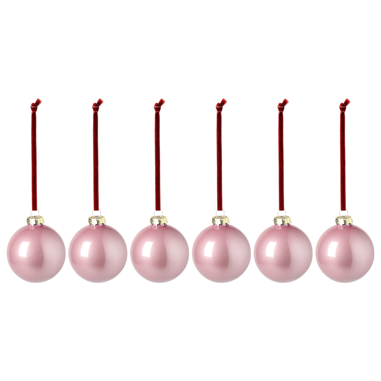 High-Gloss Glass Christmas Baubles
