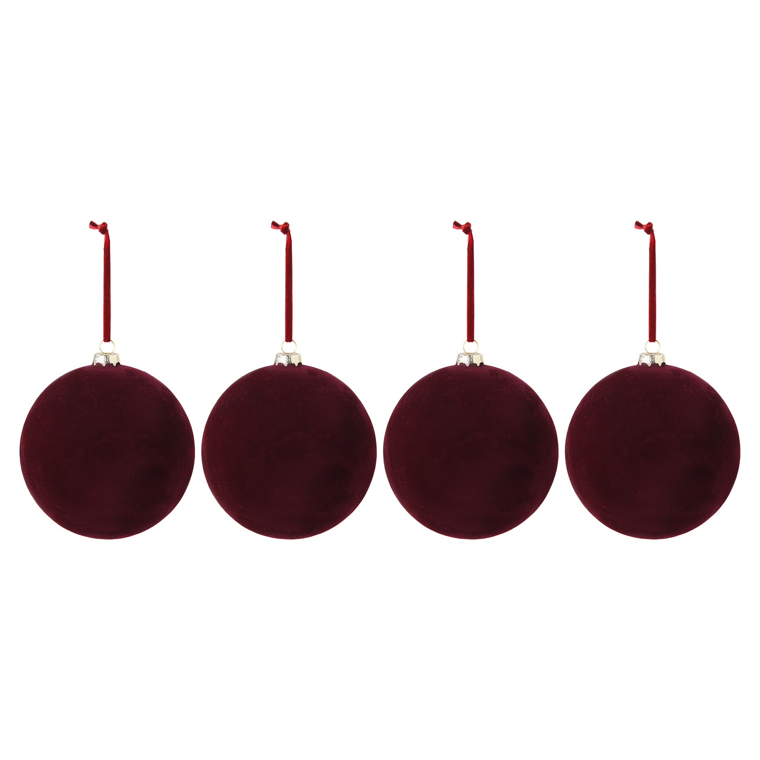 Oversized Flocked Christmas Baubles