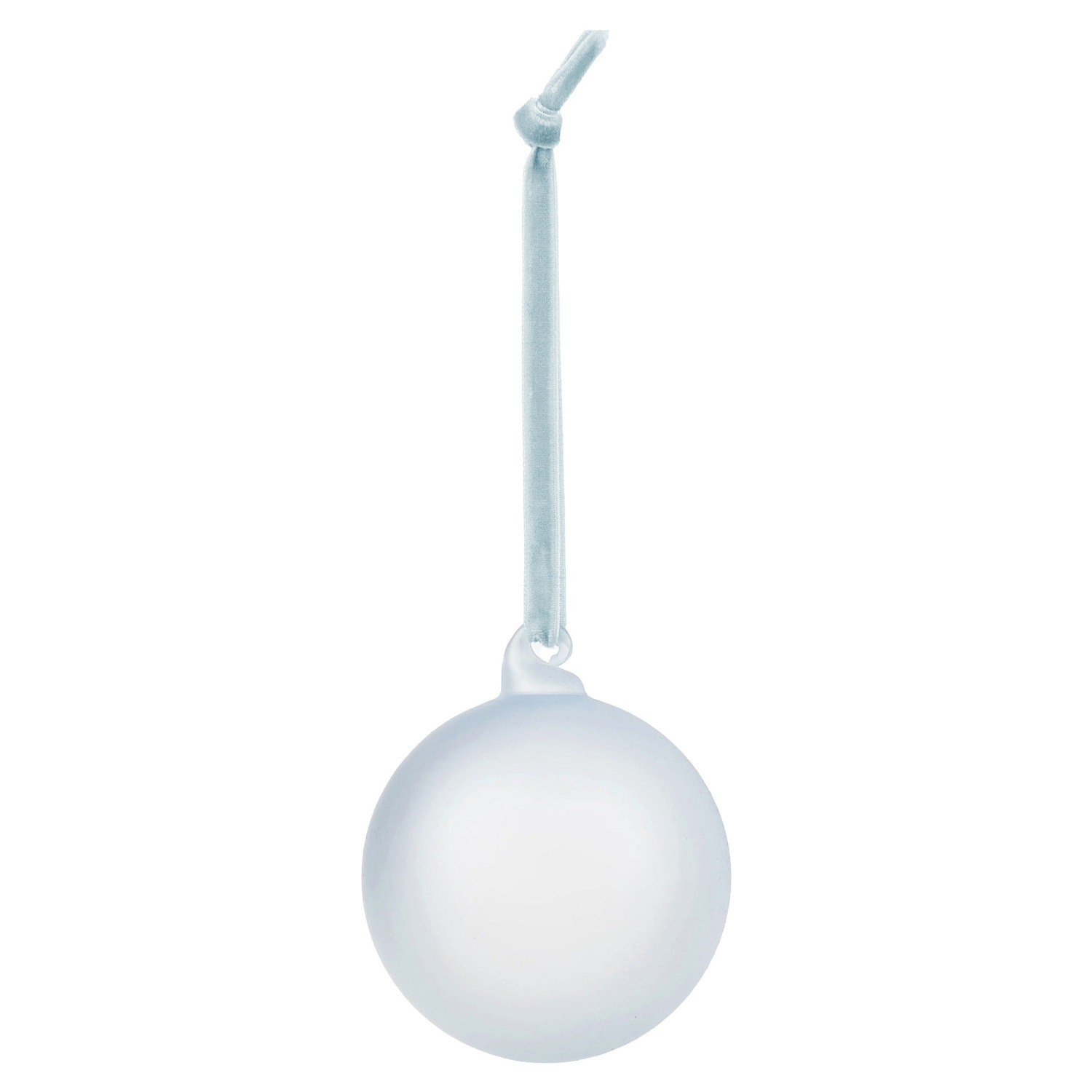 Set of 6 Frosted Ombre Glass Baubles