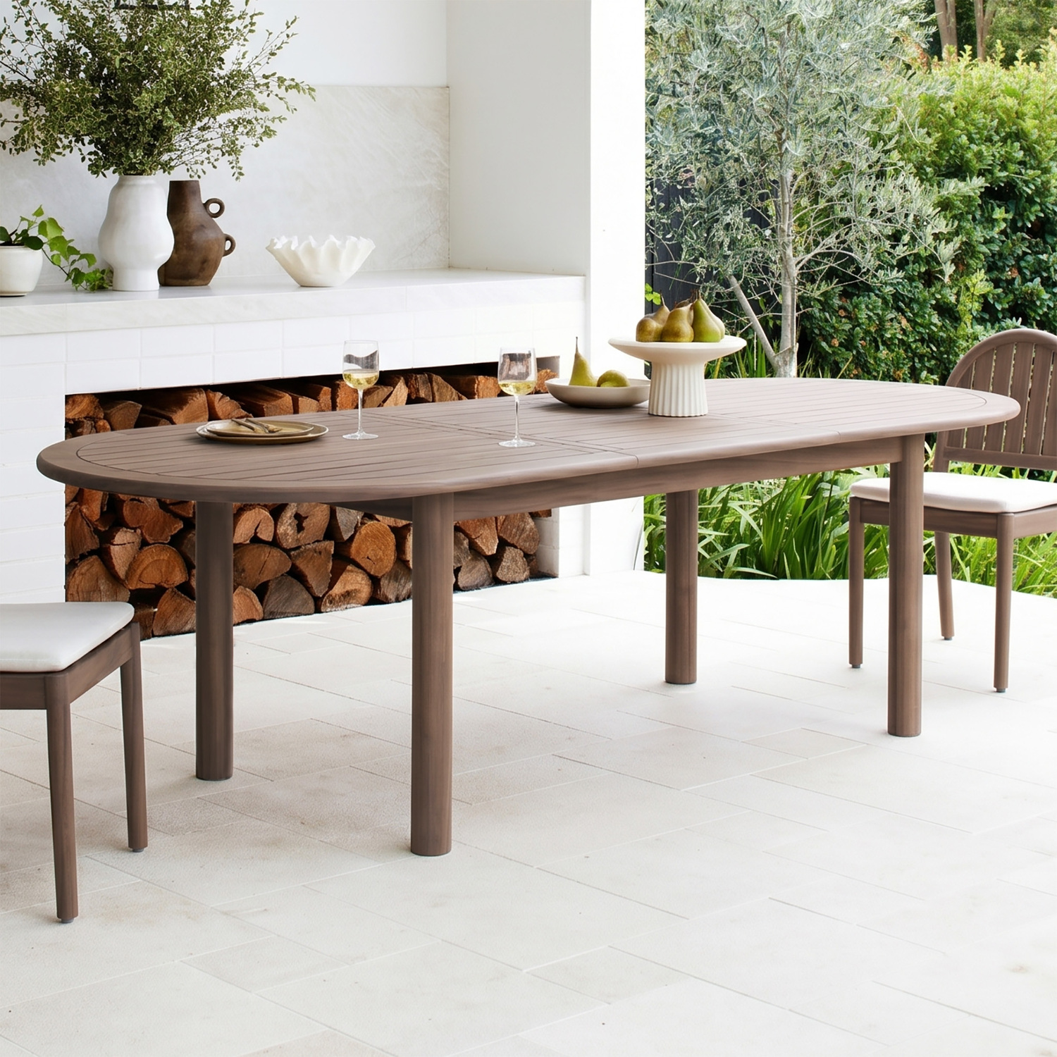 8 Seater Corfu Outdoor Extendable Dining Set
