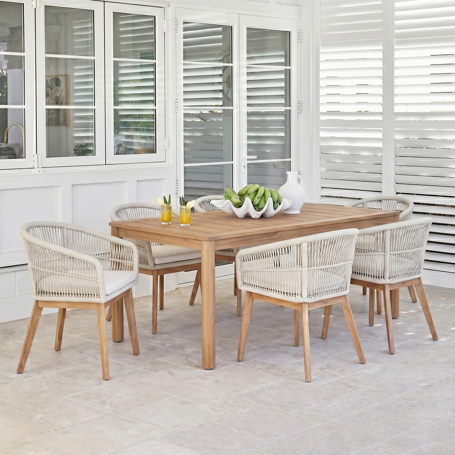 6 Seater Patmos & Laguna Outdoor Dining Set