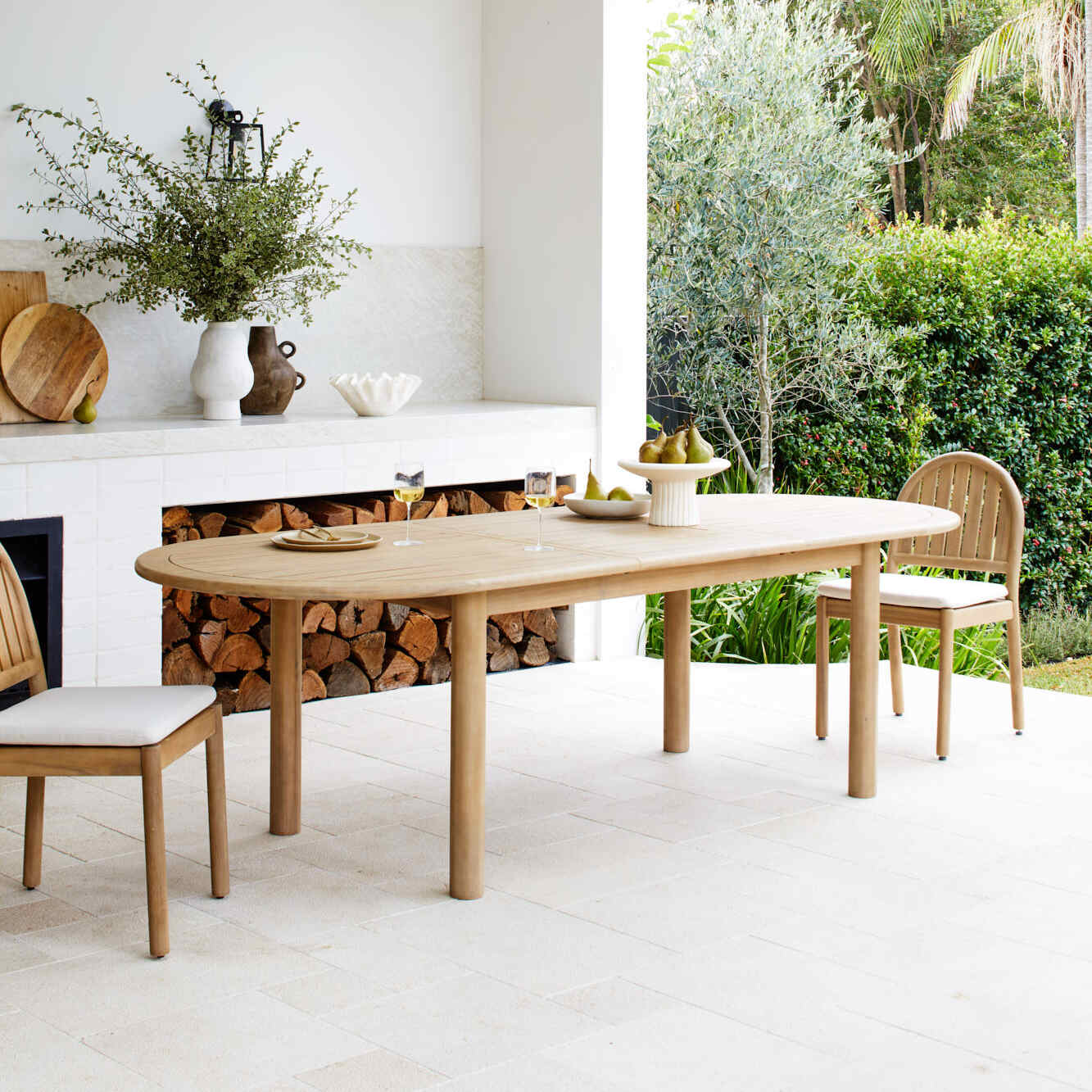 8 Seater Corfu Outdoor Extendable Dining Set