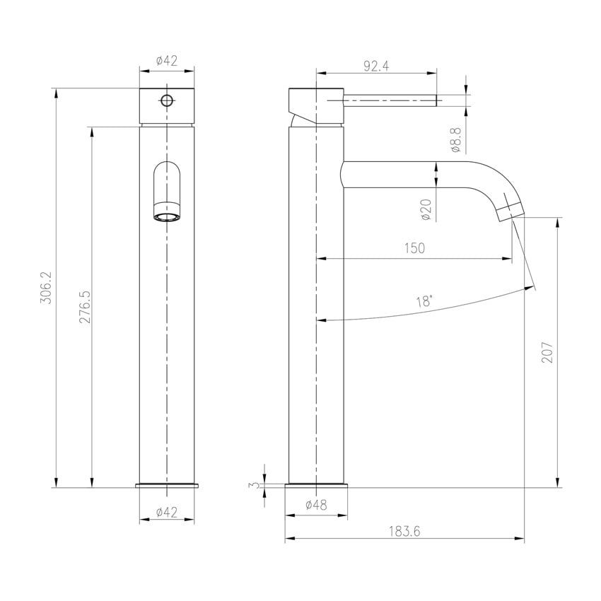 Carson Tall Basin Mixer